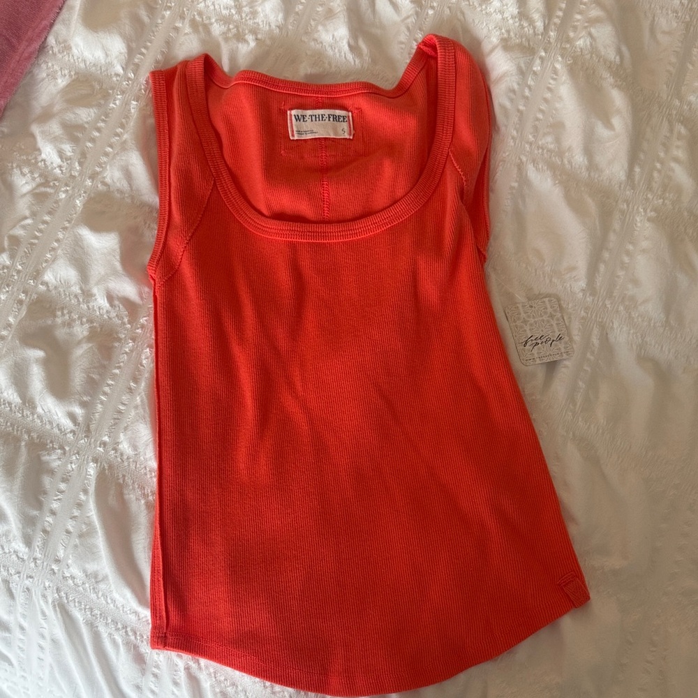 We The Free orange tank top